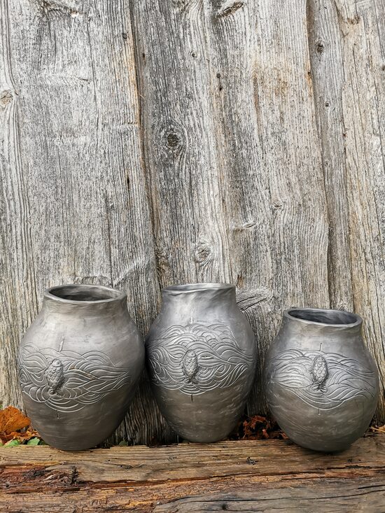 Vāze- Zivs peld augšup