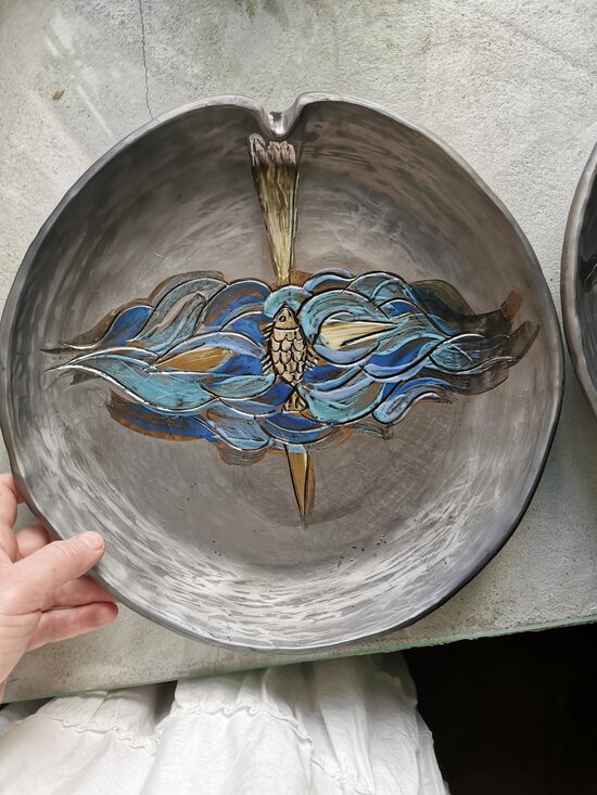 Zivs peld augšup- šķīvis