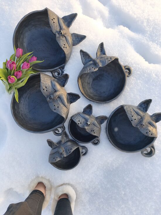 L- izmēra bļoda -Kaķis